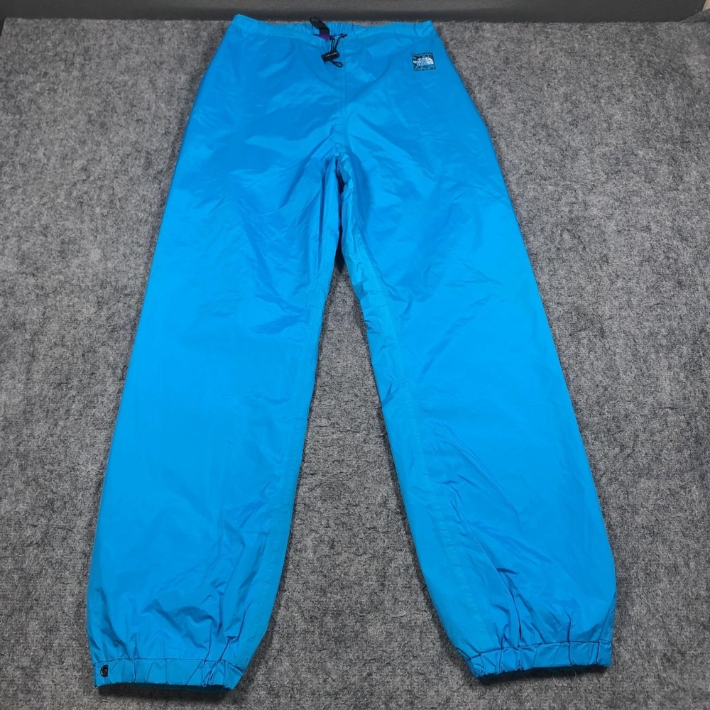 Vintage The North Face GORE-TEX Rain Pants Womens M Blue Waterproof 90s Ski